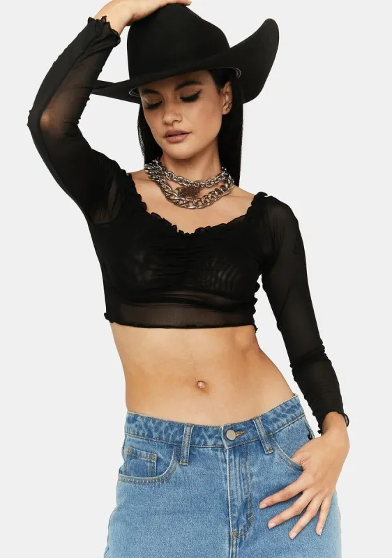 Little Temptations Sheer Crop Top sold by Dolls Kill