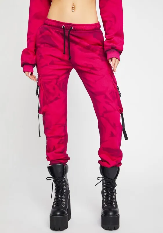 Rude Mood Cargo Joggers sold by Dolls Kill