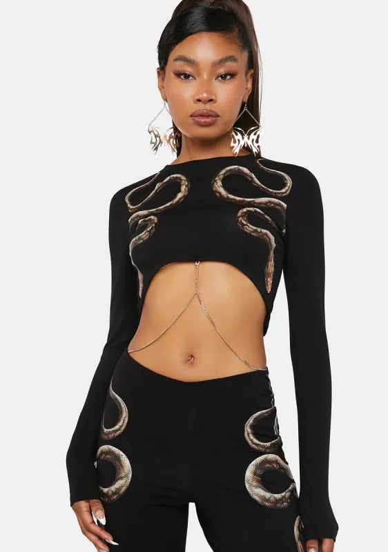 Viper Crop Top sold by Dolls Kill