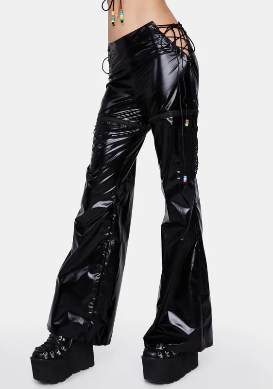 Dance 'Til Dawn Convertible Flare Pants sold by Dolls Kill