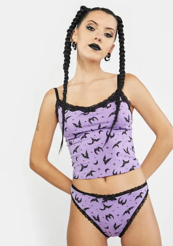 Twilight Bat Behavior Lingerie Set sold by Dolls Kill