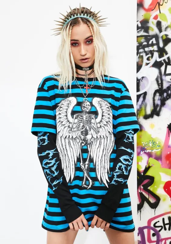 Doomed For Life Layered Graphic Tee sold by Dolls Kill