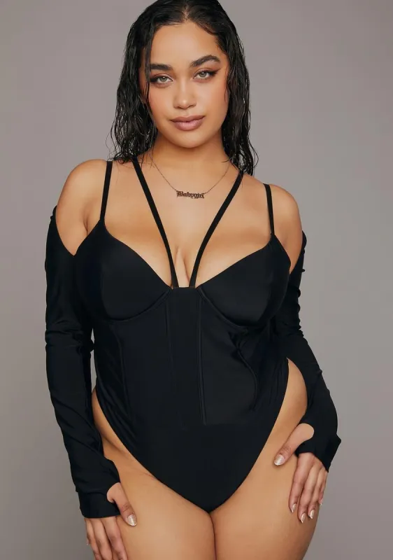Plus Lick You Lots Strappy Bodysuit sold by Dolls Kill