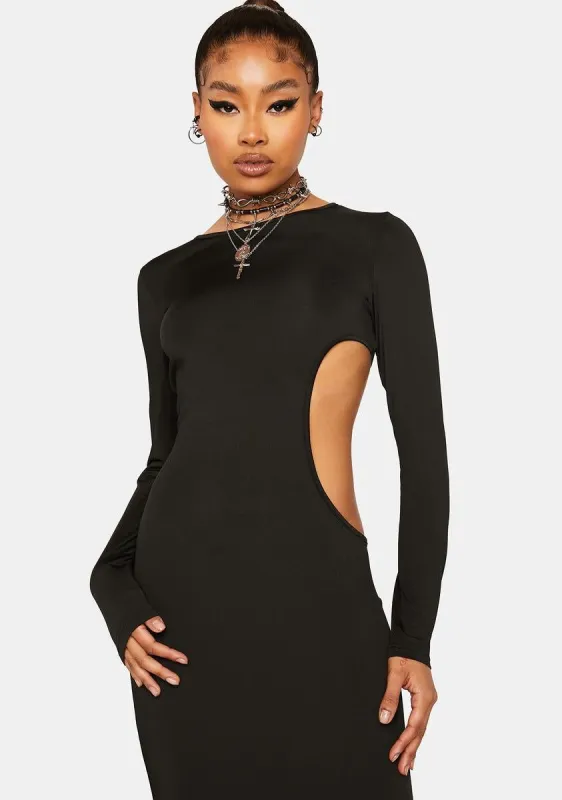 Breathless Cut Out Maxi Dress sold by Dolls Kill