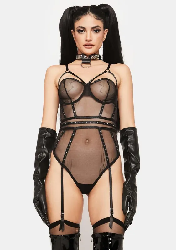 Forever Mine Sheer Teddy sold by Dolls Kill