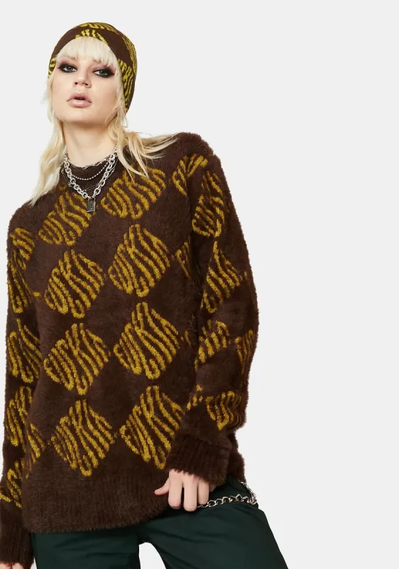 F It Long Sleeve Oversized Sweater sold by Dolls Kill