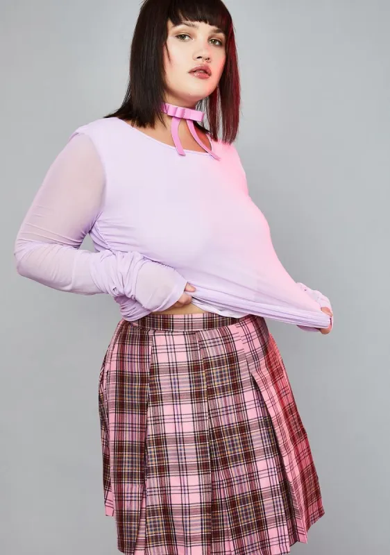 Miss Keepin' The Peace Mesh Top sold by Dolls Kill