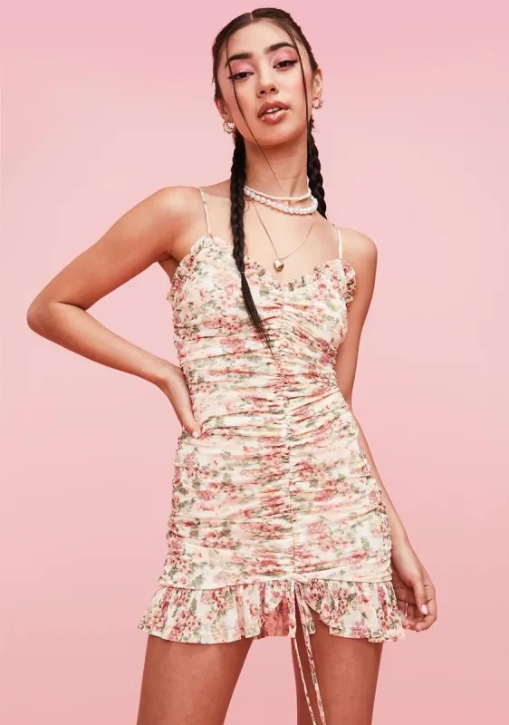 Bloom The Nation Ruched Dress sold by Dolls Kill