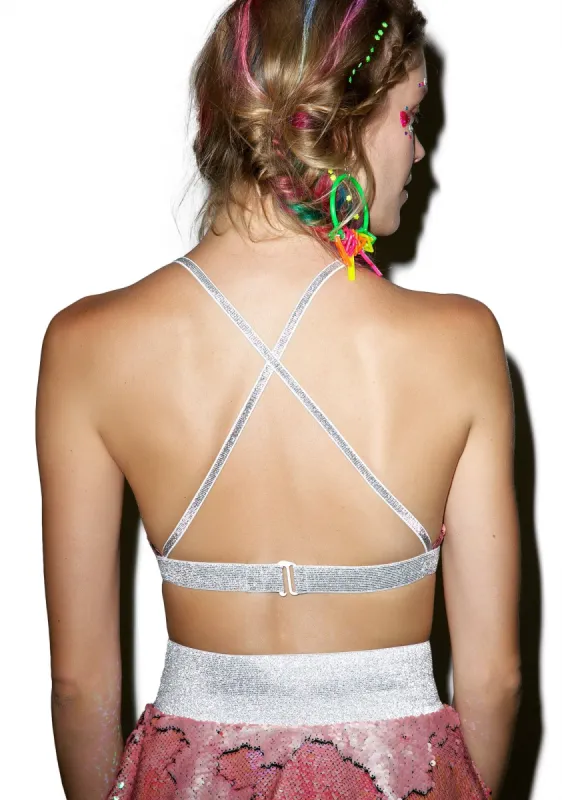Double Sequin Bralette sold by Dolls Kill