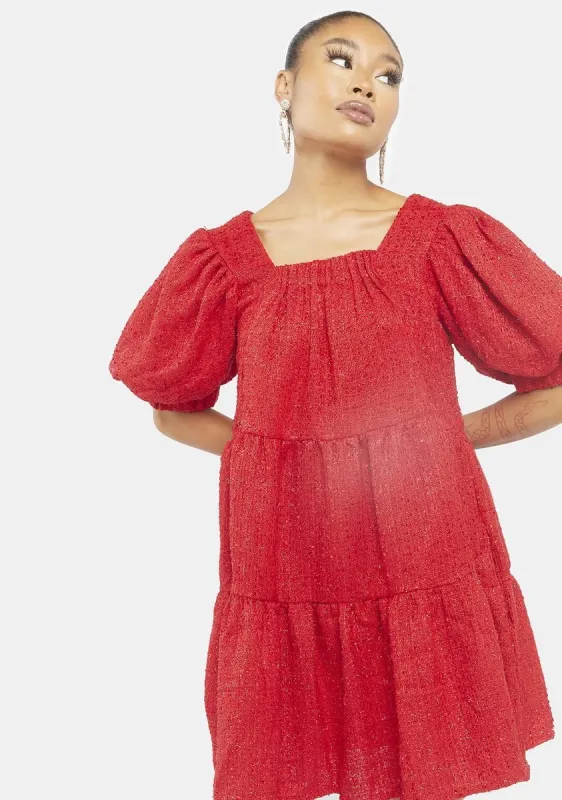 Carina Tweed Mini Dress sold by Dolls Kill