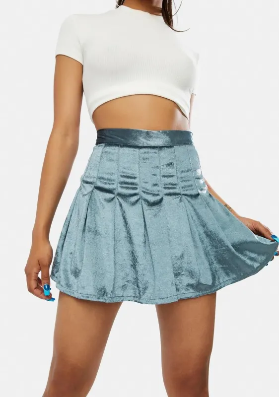 Center Of Attention Velvet Skirt sold by Dolls Kill