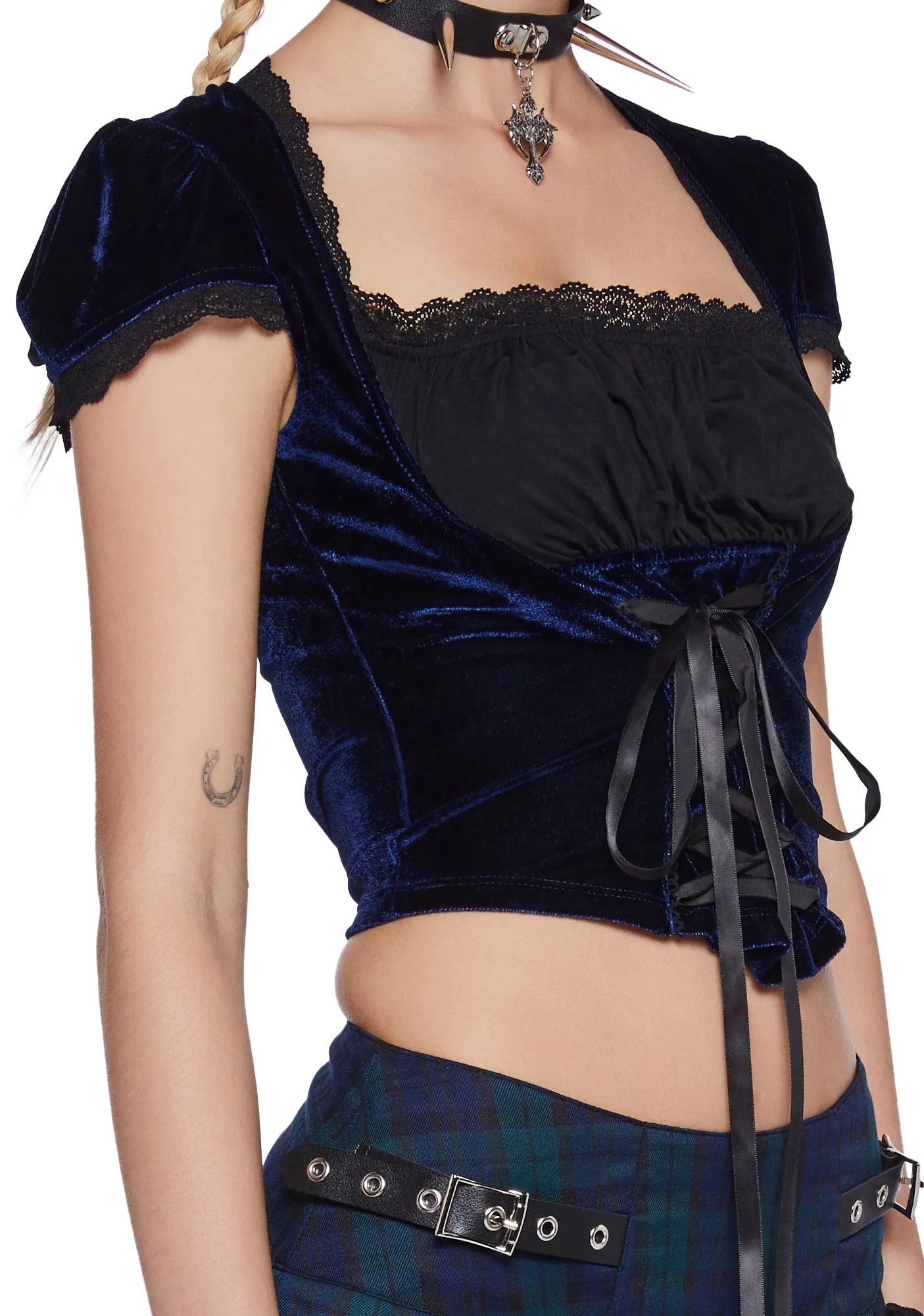 Quick Alliances Velvet Top sold by Dolls Kill product image thumbnail 5