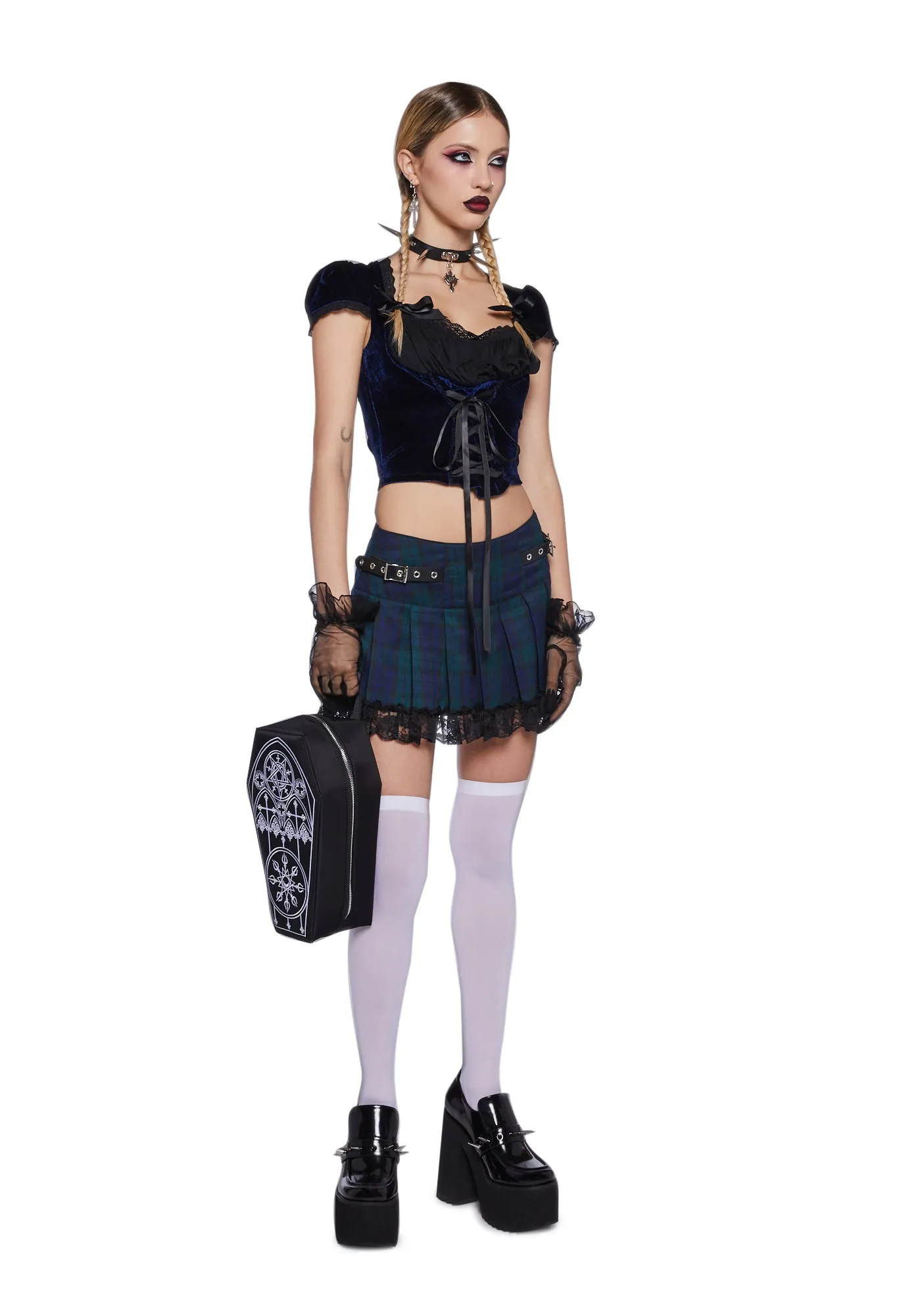 Quick Alliances Velvet Top sold by Dolls Kill product image thumbnail 2