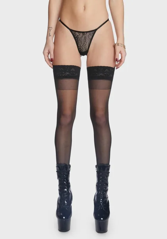 Snap Outta It Lace Thong sold by Dolls Kill