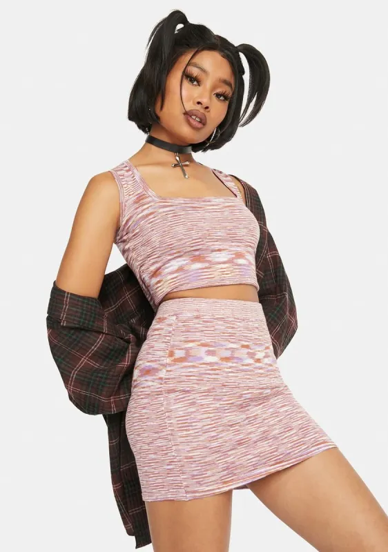 Lavender Multi Mini Skirt sold by Dolls Kill