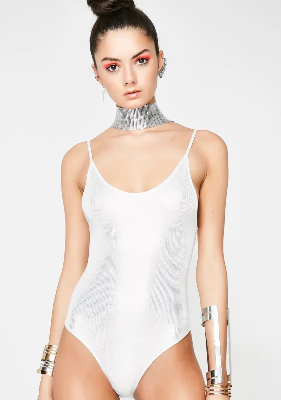 Chrome Knock Out Tank Bodysuit sold by Dolls Kill