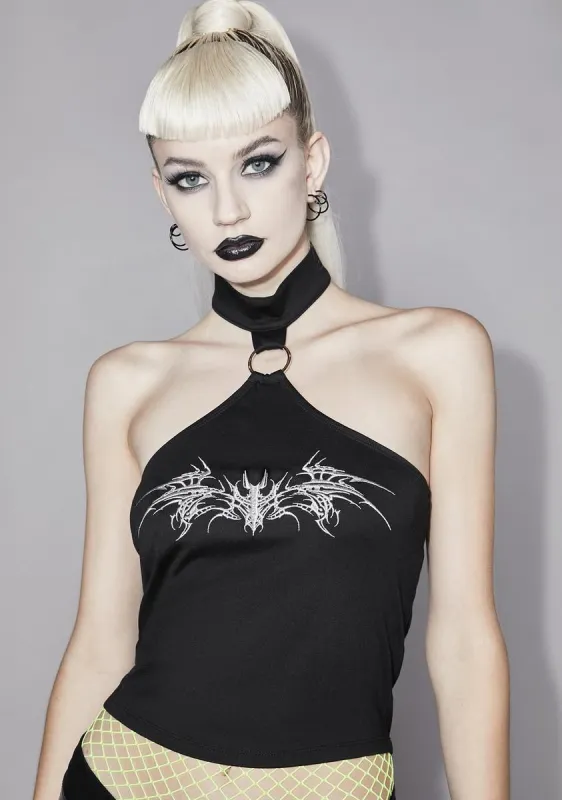 Go Underground Halter Top sold by Dolls Kill