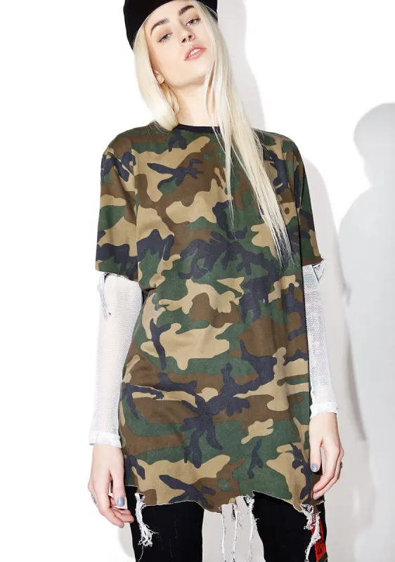 Destroyed T-Shirt sold by Dolls Kill