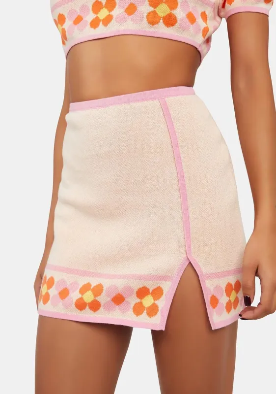 Daisy Border Mini Skirt sold by Dolls Kill