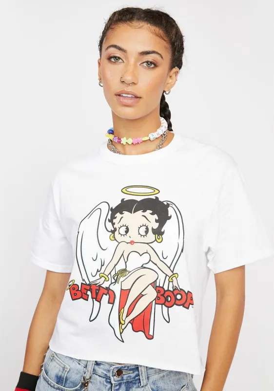 Betty Boop Crop Tee made by Dolls Kill