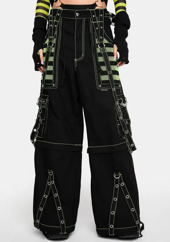 Yellow Electro Darkstreet Pants sold by Dolls Kill
