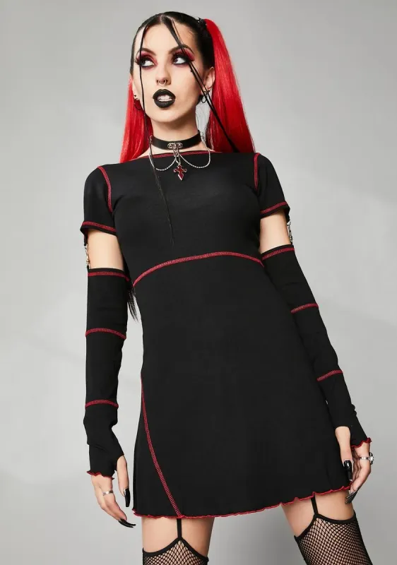 For The Broken Mini Dress sold by Dolls Kill