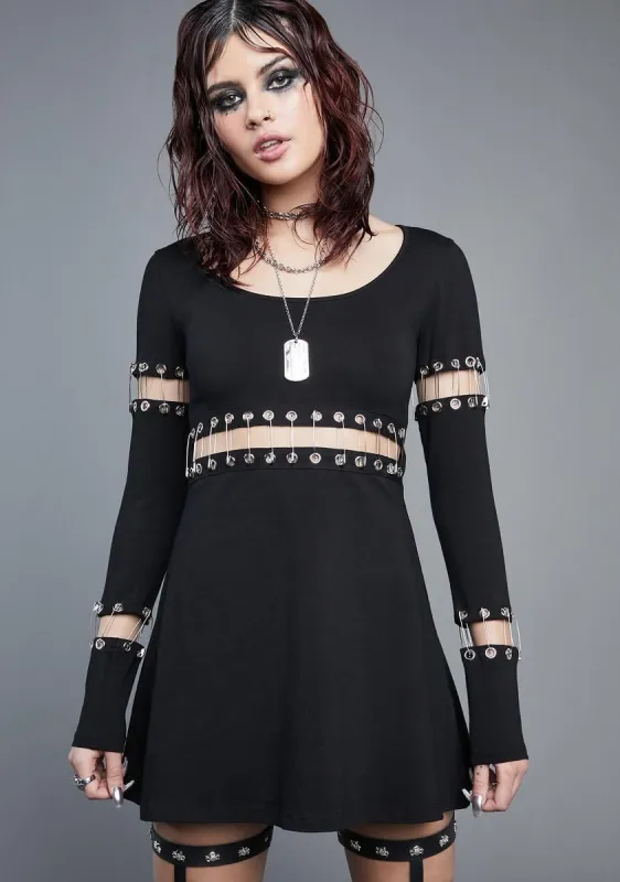 Fleeting Fury Mini Dress sold by Dolls Kill