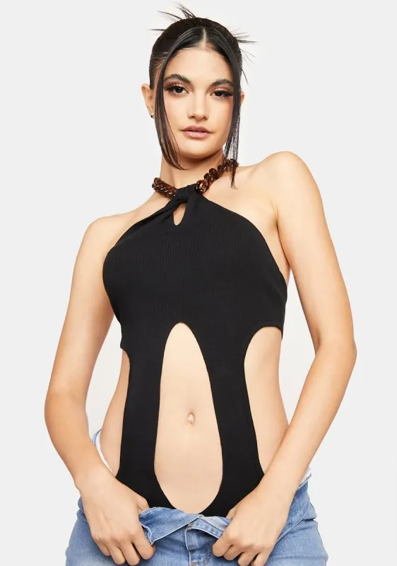 Witch Say What You Will Halter Bodysuit sold by Dolls Kill