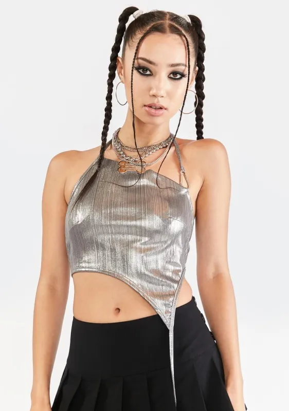 2000 Shine Halter Top sold by Dolls Kill