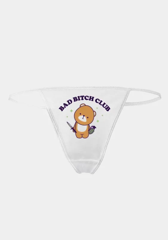 Bad Bitch Club Thong sold by Dolls Kill