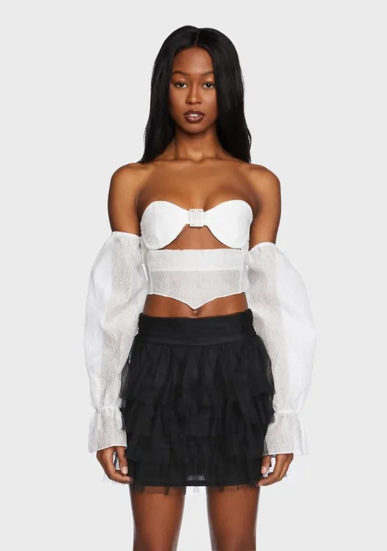 Runway Maker Cut Out Top sold by Dolls Kill