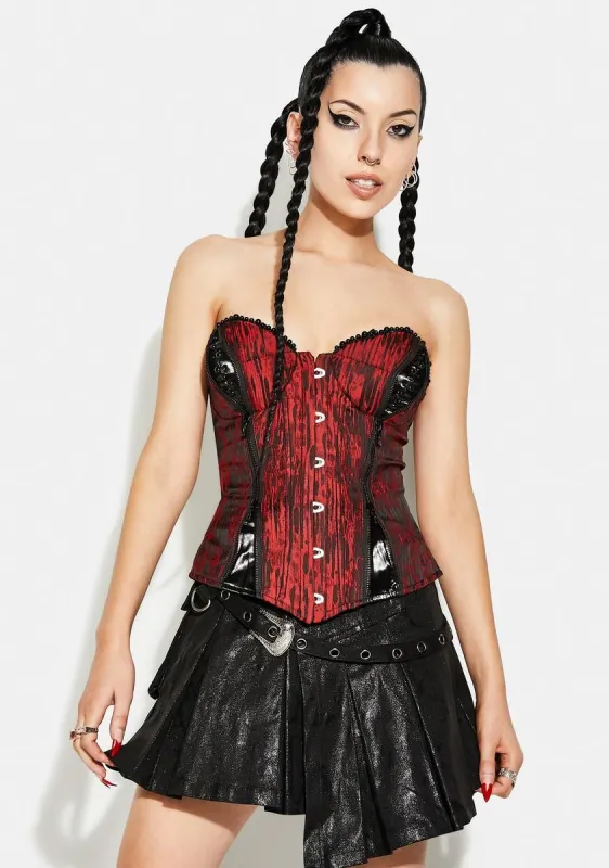 Lioncourt Lace Up Corset sold by Dolls Kill