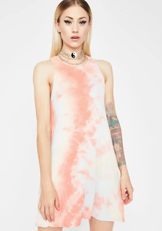 Mixed Feelings Tie Dye Dress sold by Dolls Kill