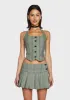Sliding Doors Pinstripe Vest sold by Dolls Kill
