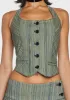 Sliding Doors Pinstripe Vest sold by Dolls Kill