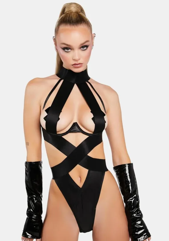 Lydie Vegan Leather Teddy sold by Dolls Kill