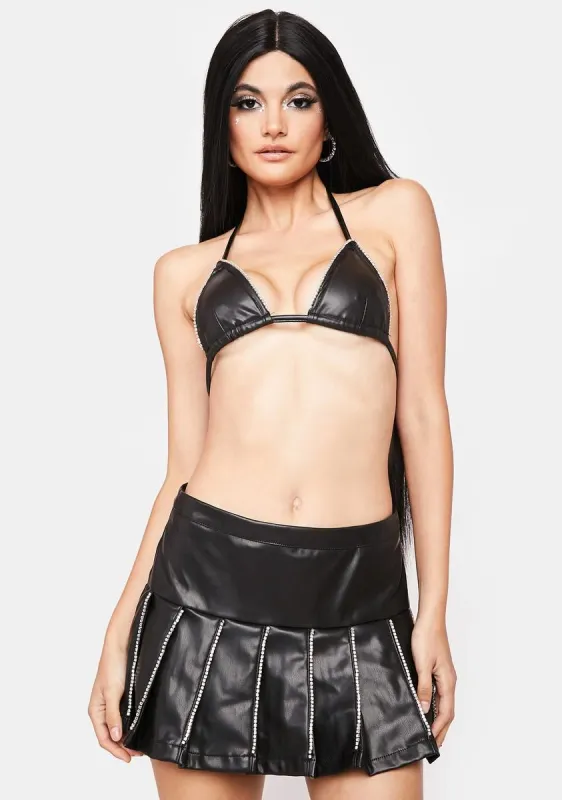 Time For Shots Pleated Skirt Set sold by Dolls Kill