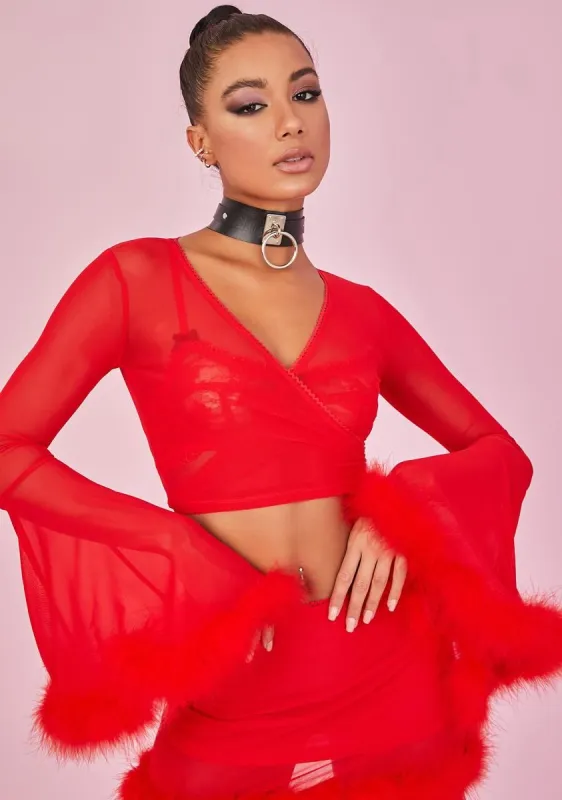 Hot Hollywood Dream Wrap Top sold by Dolls Kill