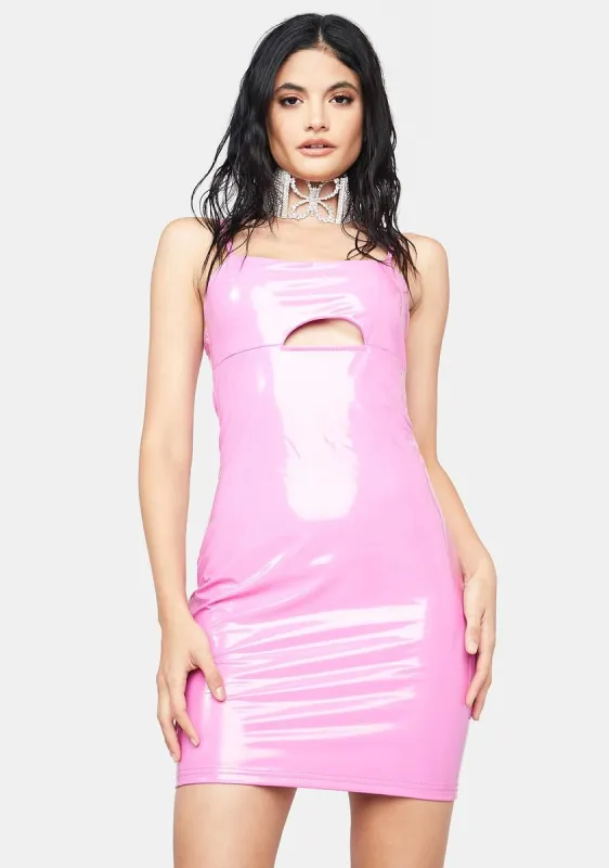 Goddess Within Vinyl Mini Dress sold by Dolls Kill