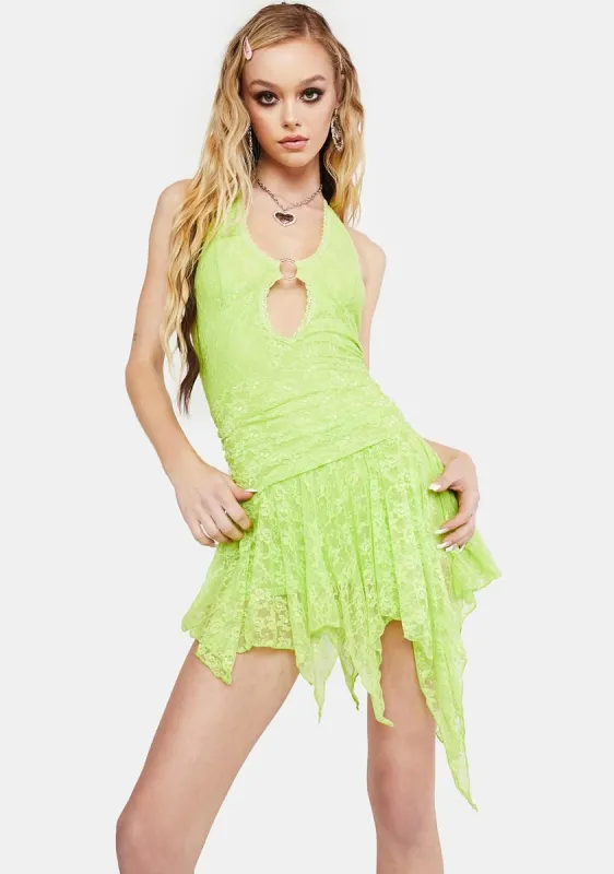 Reckless Heart Lace Mini Dress sold by Dolls Kill