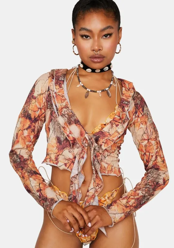 Willow Frill Beach Top sold by Dolls Kill