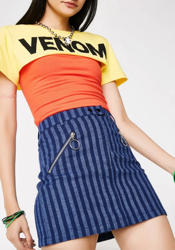 Say It Ain't So Mini Skirt sold by Dolls Kill