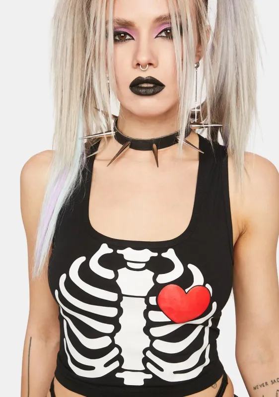 Dead Inside Graphic Tank sold by Dolls Kill