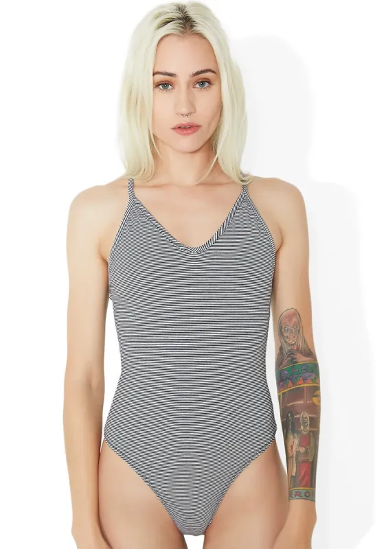 Off The Wall Knit Bodysuit sold by Dolls Kill