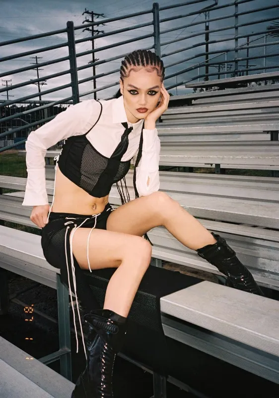 Night Wins Every Time Corset Top sold by Dolls Kill
