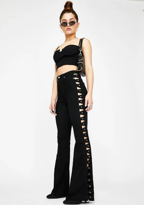 Elsi Flare Pants sold by Dolls Kill