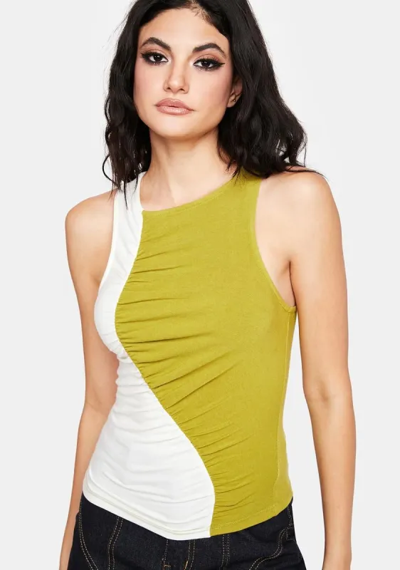 Odds Are Stacked Colorblock Tank sold by Dolls Kill