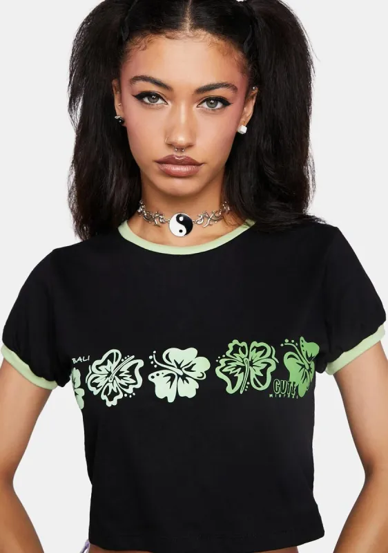 Happy Hour Crop Tee sold by Dolls Kill