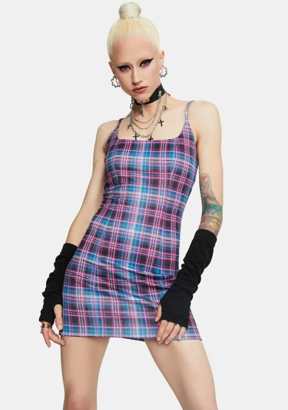 Back 2 School Baddie Plaid Bodycon Dress sold by Dolls Kill