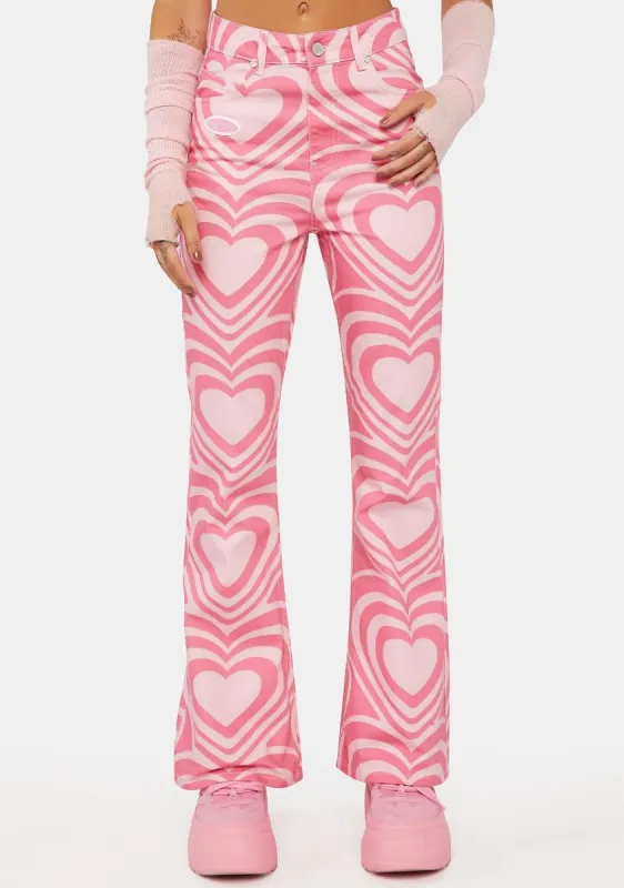 Love Wins Flared Denim Jeans sold by Dolls Kill